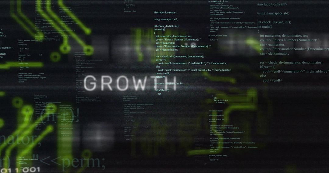 Growth Hacking Concept with Data and Code Background - Free Images, Stock Photos and Pictures on Pikwizard.com