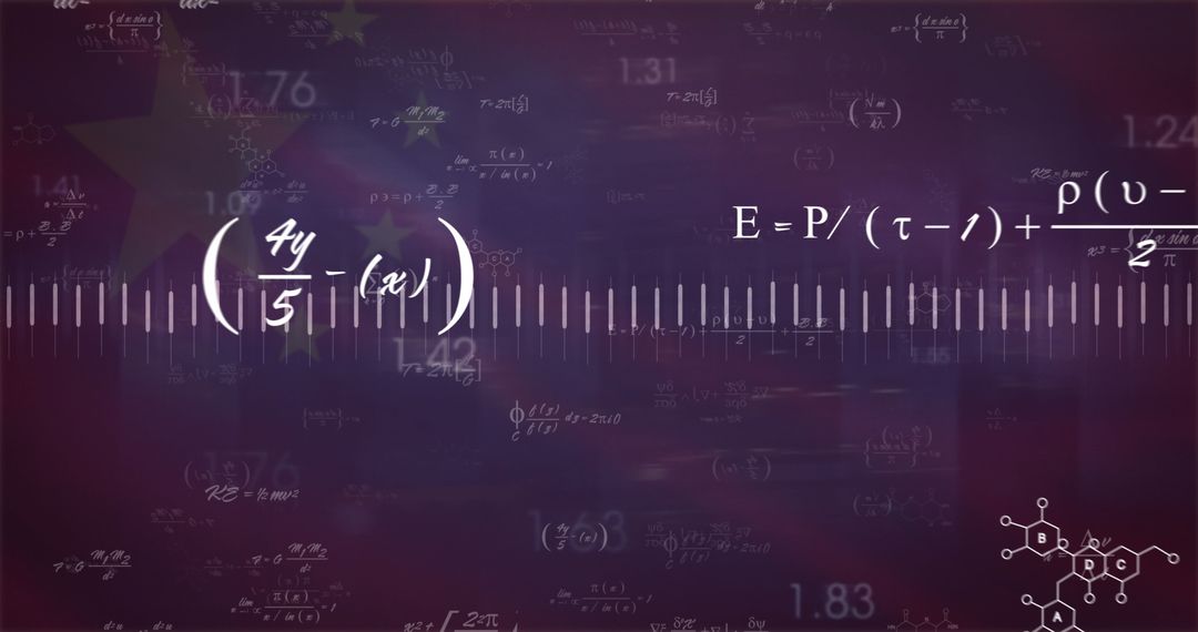 Abstract Mathematics Financial Data Concept