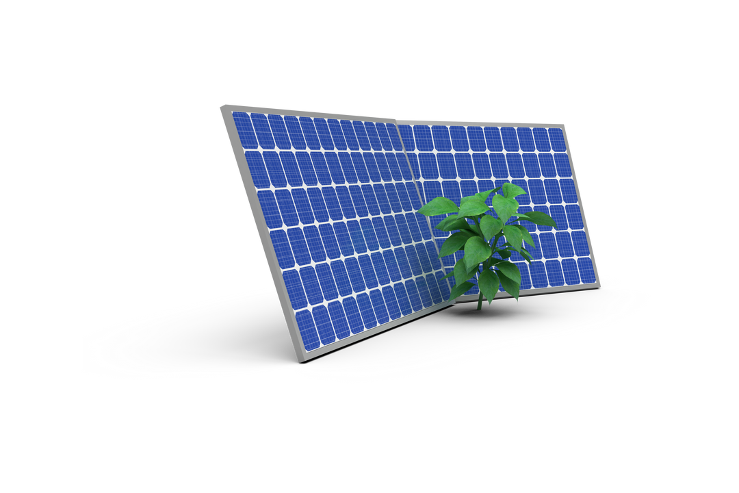 Transparent Plant and Solar Panels Concept Illustration - Download Free Stock Images Pikwizard.com