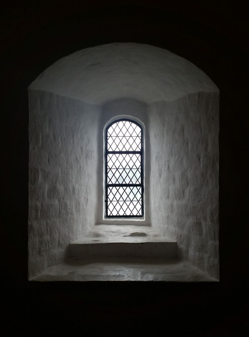 Ancient Stone Wall and Arched Window in Medieval Building - Free Images, Stock Photos and Pictures on Pikwizard.com