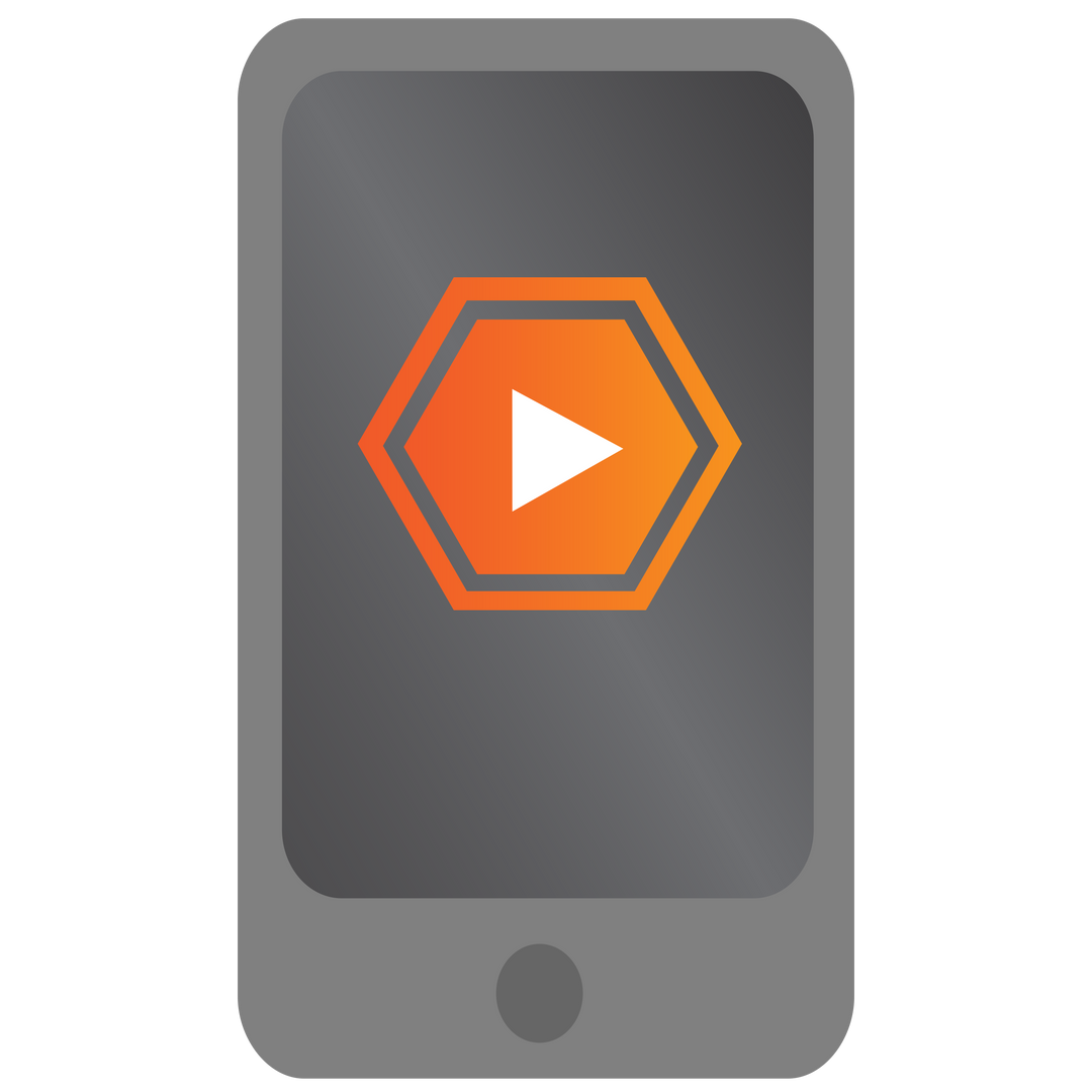 Transparent Smartphone with Play Icon Illustration Isolated - Download Free Stock Images Pikwizard.com