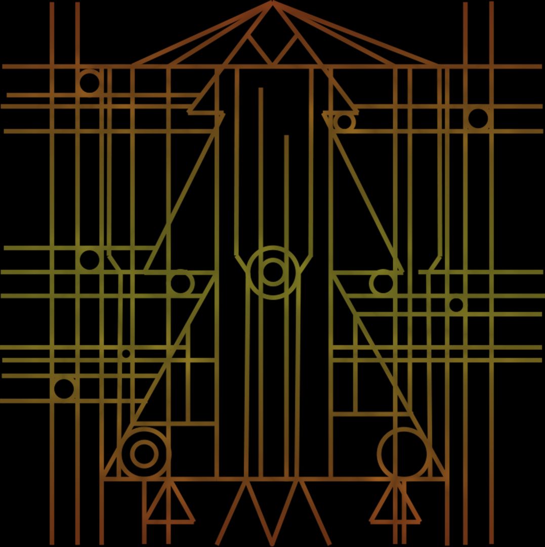 Futuristic Geometric Line Art with Symmetrical Design on Black Background - Free Images, Stock Photos and Pictures on Pikwizard.com