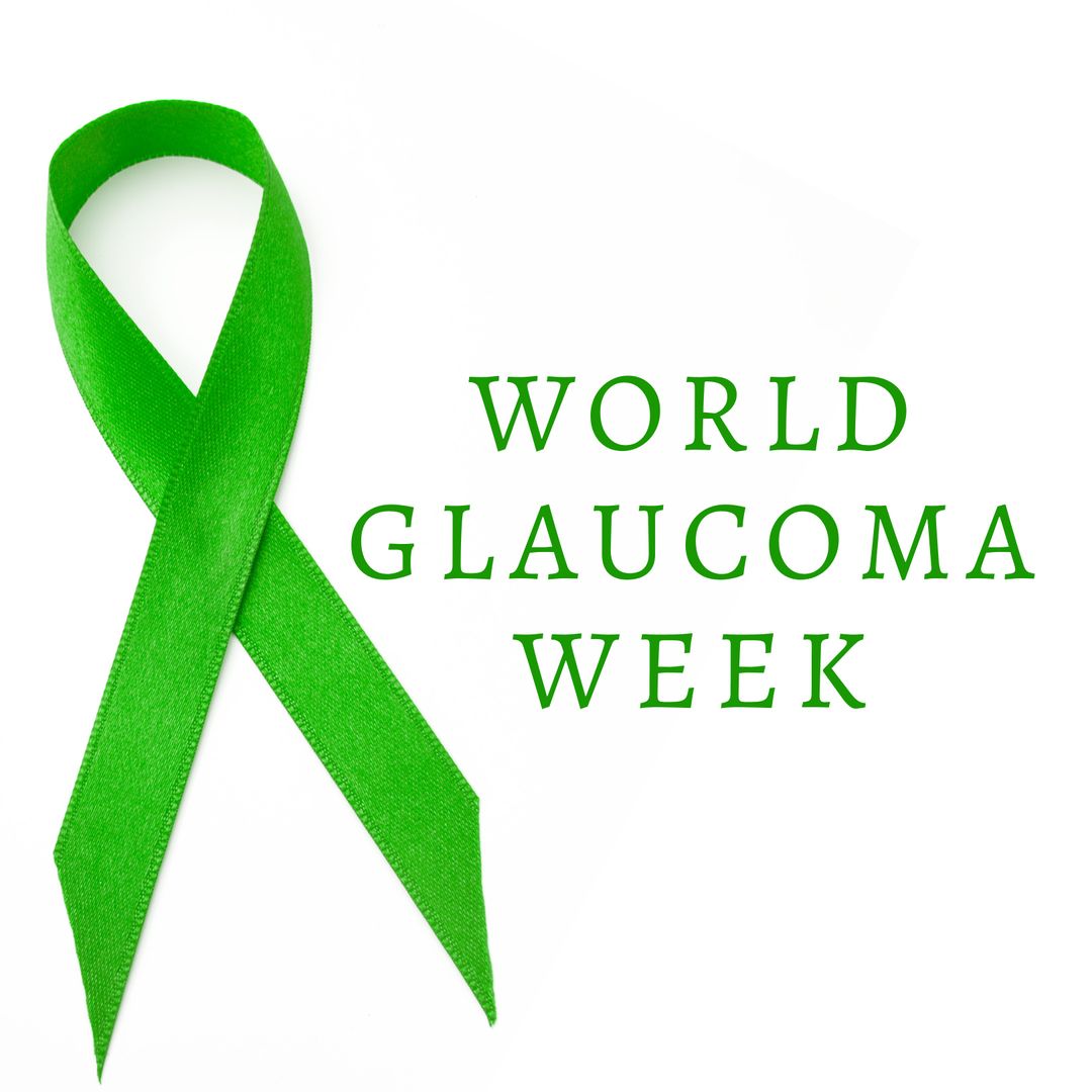Green Ribbon Symbolizing Health Awareness for World Glaucoma Week - Download Free Stock Templates Pikwizard.com