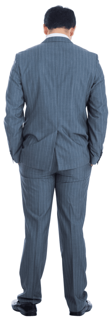 Businessman Back View Transparent Isolated Professional