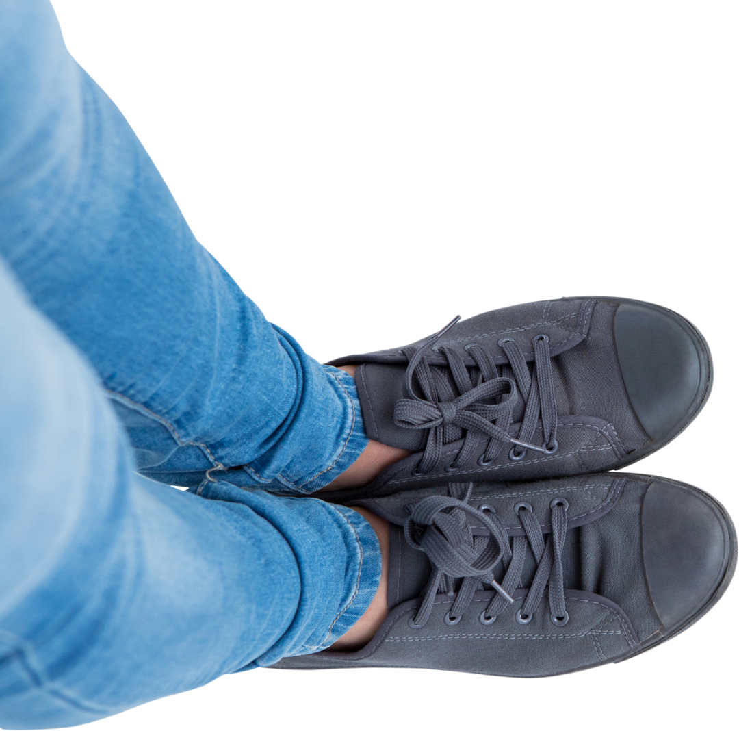 Top View of Casual Footwear with Pair of Trainers on Transparent Background - Download Free Stock Images Pikwizard.com