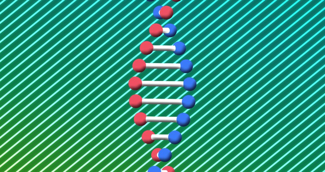 Colorful Abstract Representation of DNA Strand
