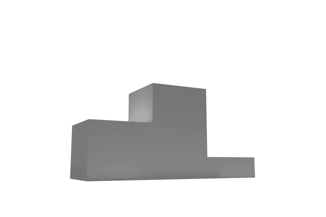 Transparent 3D Podium on Grey Surface for Competitions