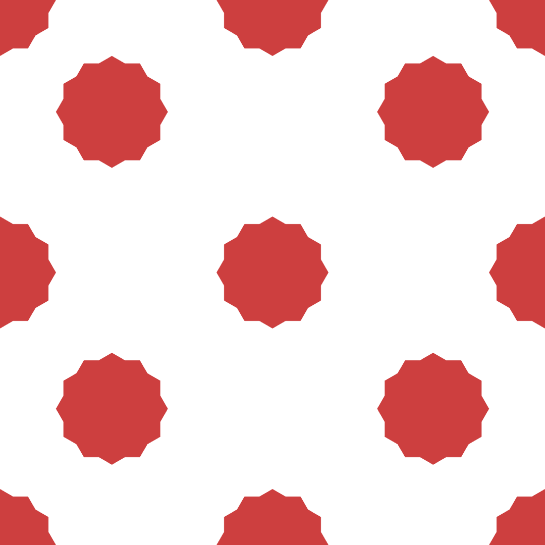 Red Geometric Pattern on Transparent Background: Modern Abstract Design