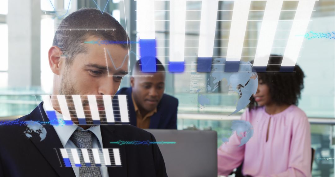 Diverse Business Team Processing Financial Data