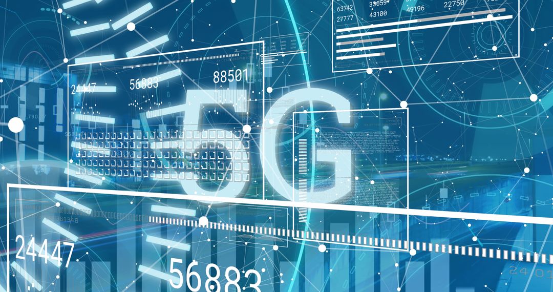 Innovative 5G Technology and Digital Data Network Concept Visualized
