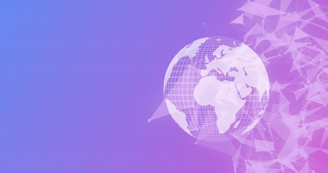 Digital Transformation Globe with Media Icons