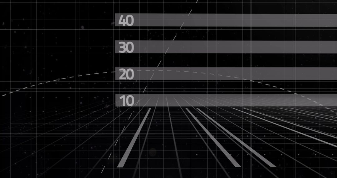 Futuristic Digital Data Processing with Grid Interface