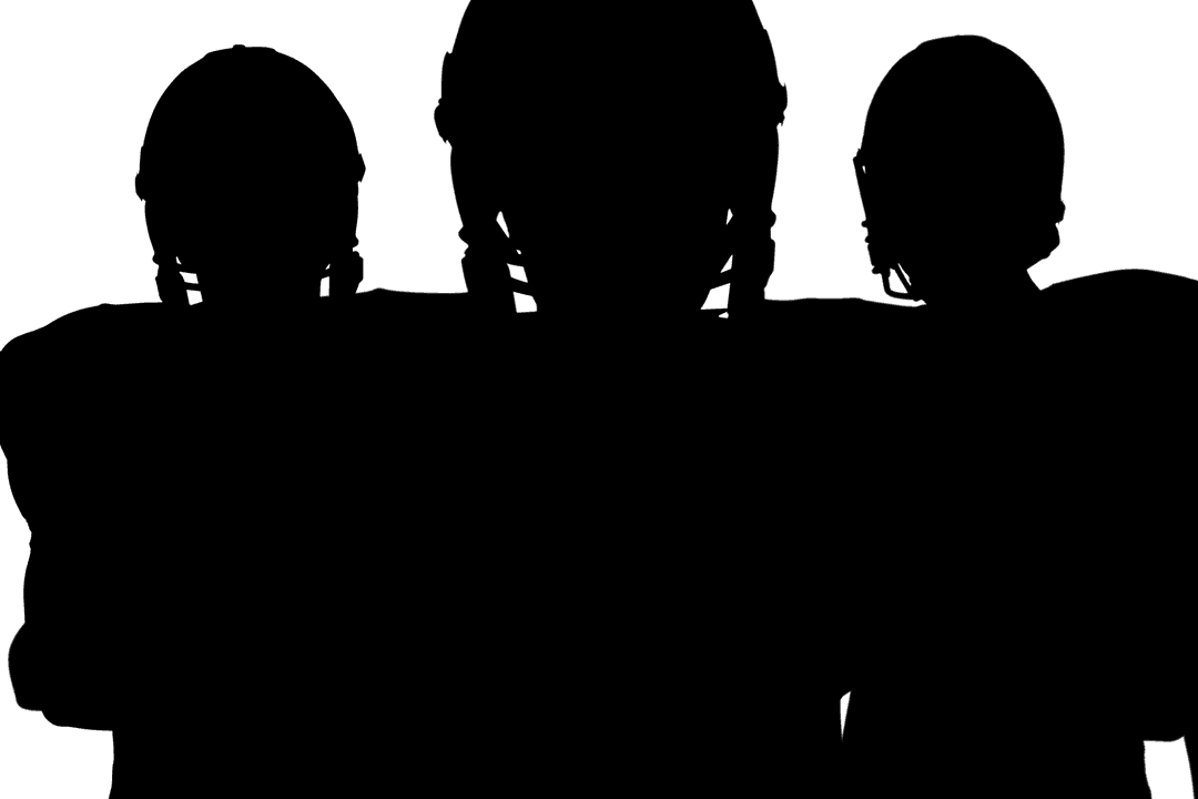 Silhouette Illustration of Male Athletes Transparent Vector