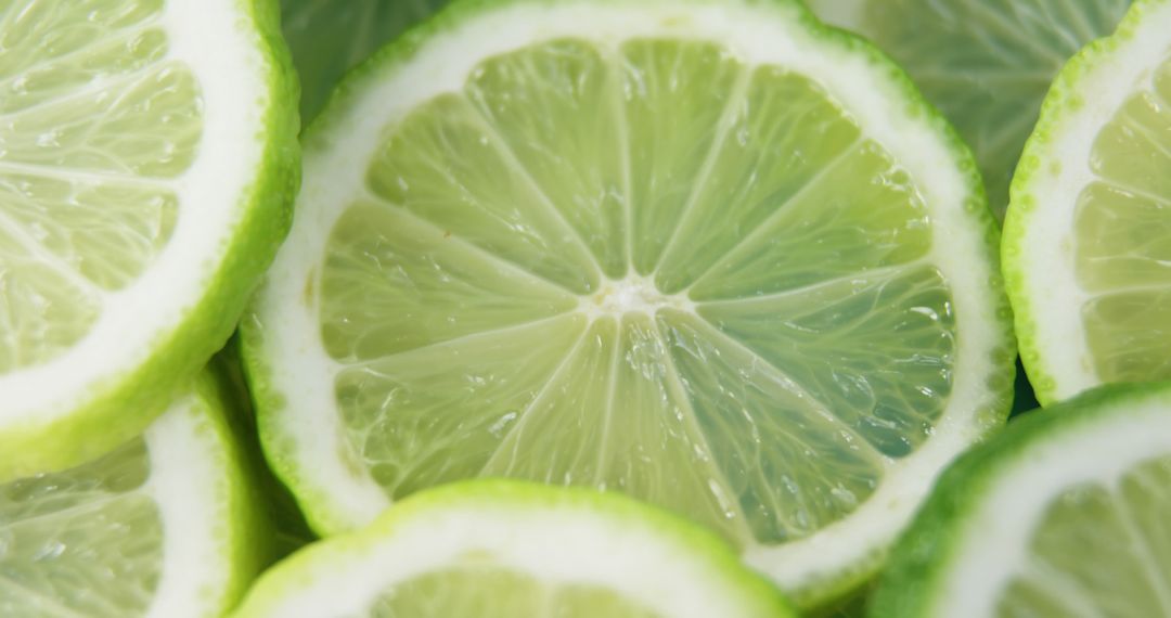 Close-Up of Fresh Lime Slices With Vibrant Green Hues - Free Images, Stock Photos and Pictures on Pikwizard.com