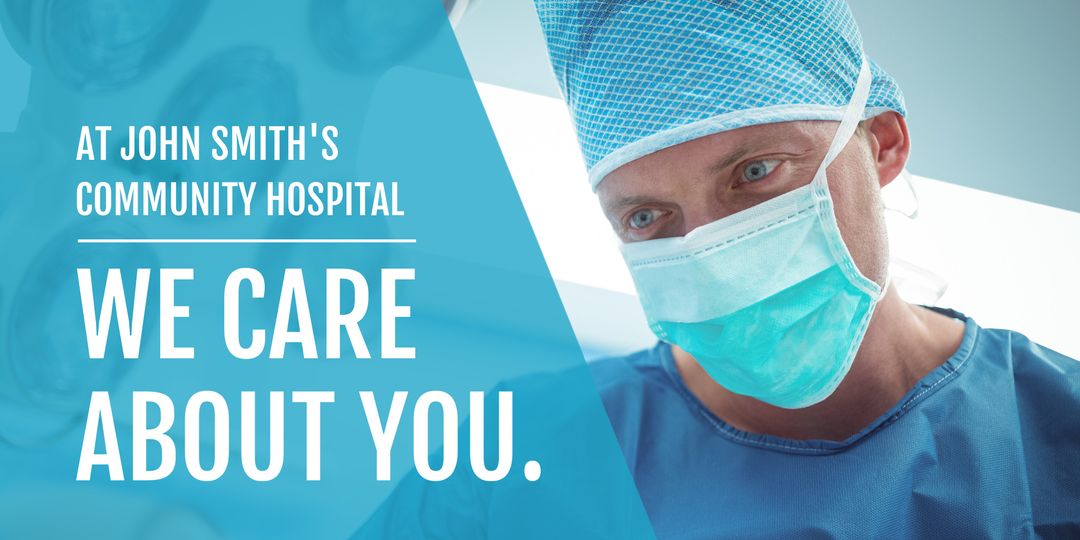 Professional Surgeon in Operating Room with Trusting Expression