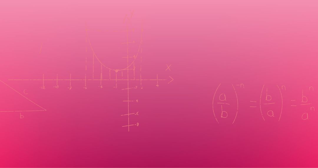 Mathematical Formulas on Abstract Pink Background