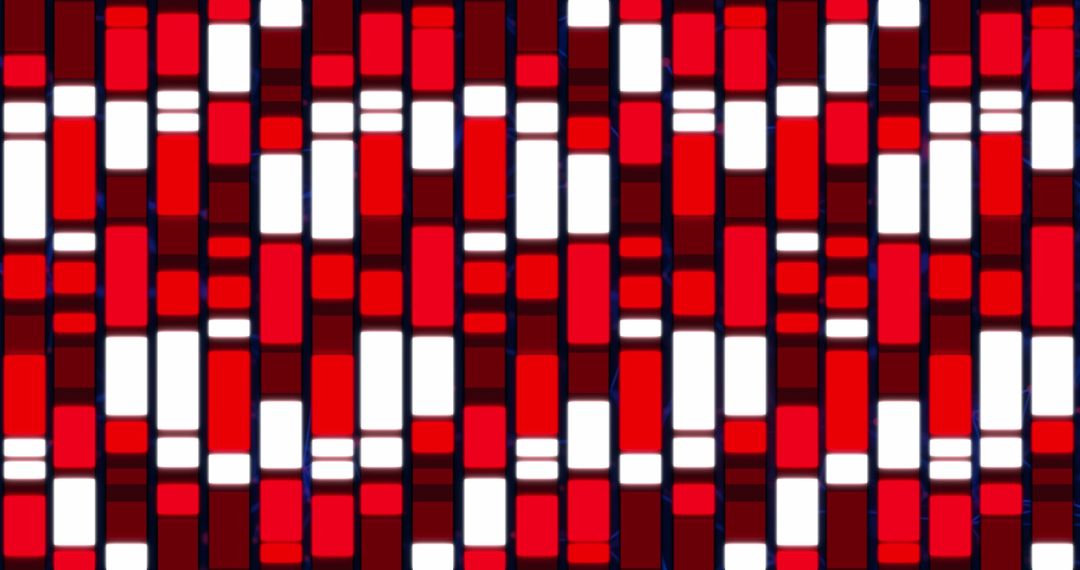 Eye-Catching Red Digital Geometric Pattern with Art Deco Vibes