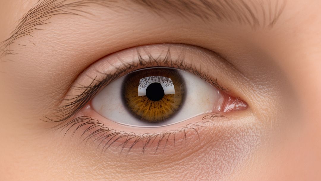 Macro View of Realistic Human Eye Showing Detailed Textures