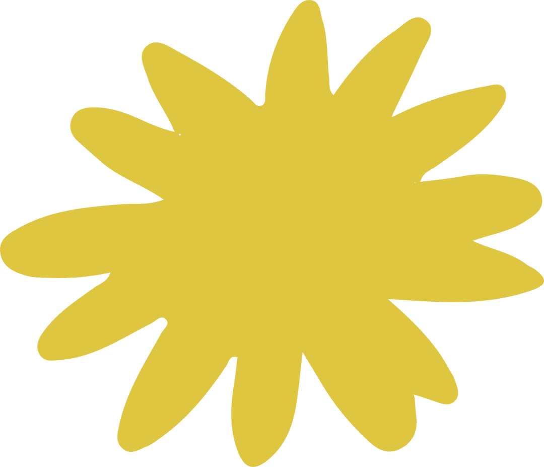 Vibrant Yellow Sunburst with Transparent Background