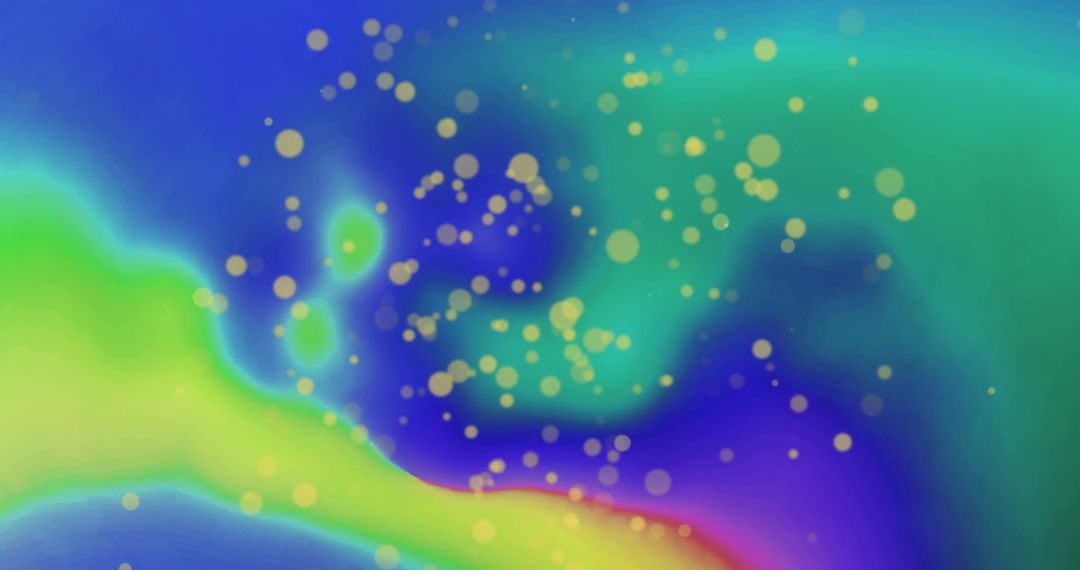 Vibrant Abstract Light Spots Against Rainbow Background