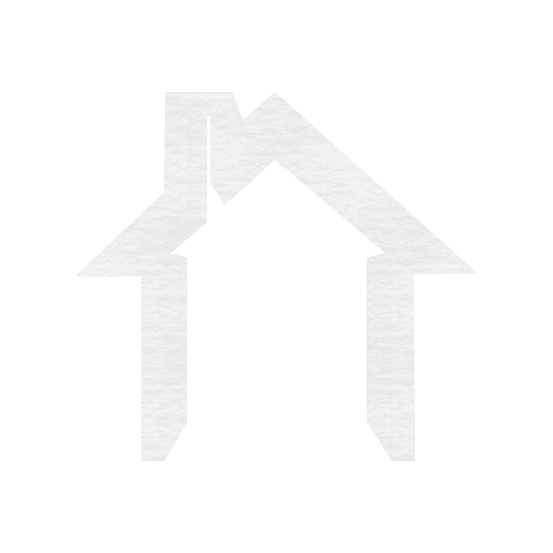 Transparent Home Icon with Bold Geometric Design