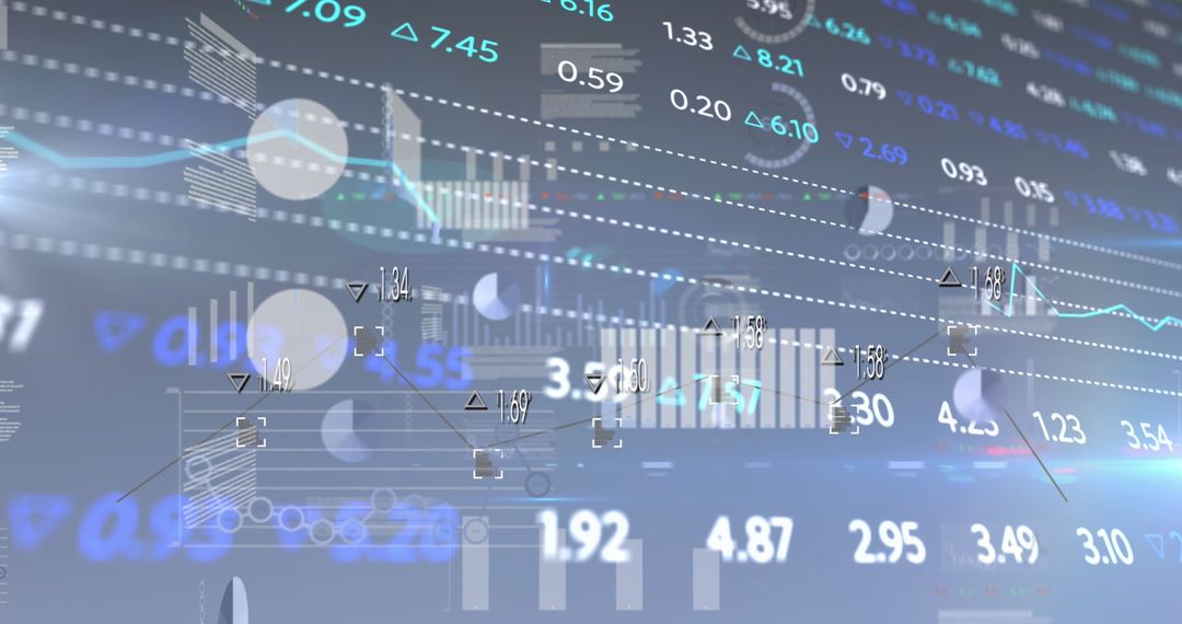 Digital Financial Data Visualization on Transparent Interface