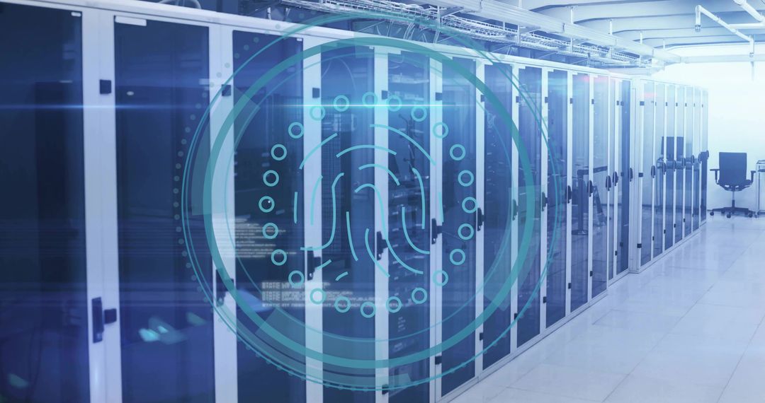 Modern Data Center Servers with Digital Fingerprint Overlay