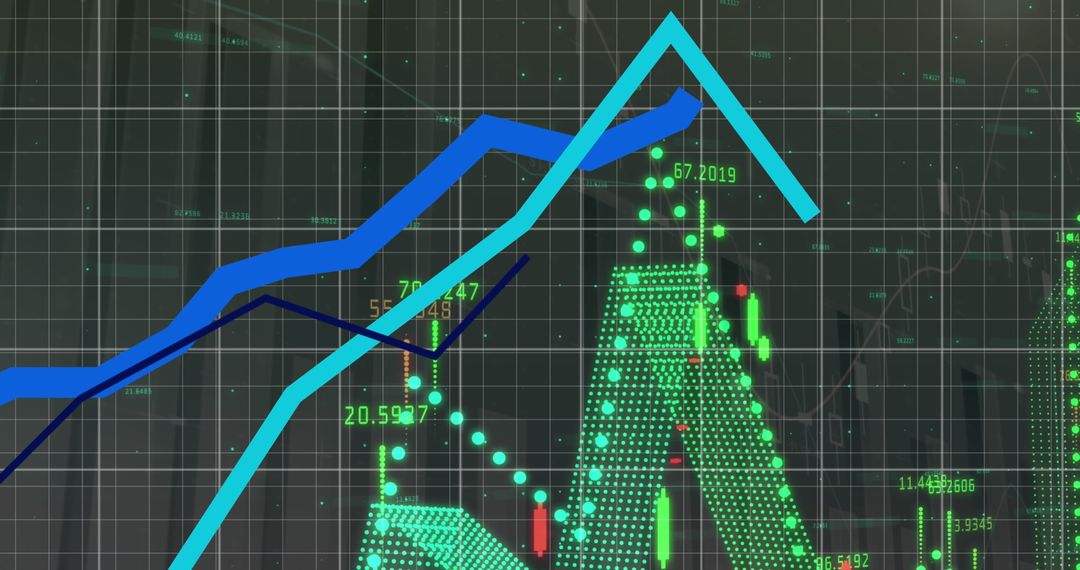 Graph Charting Upward and Downward Financial Trends