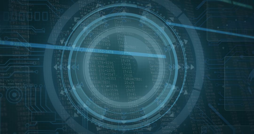 Digital Interface and Data Processing Concept Background