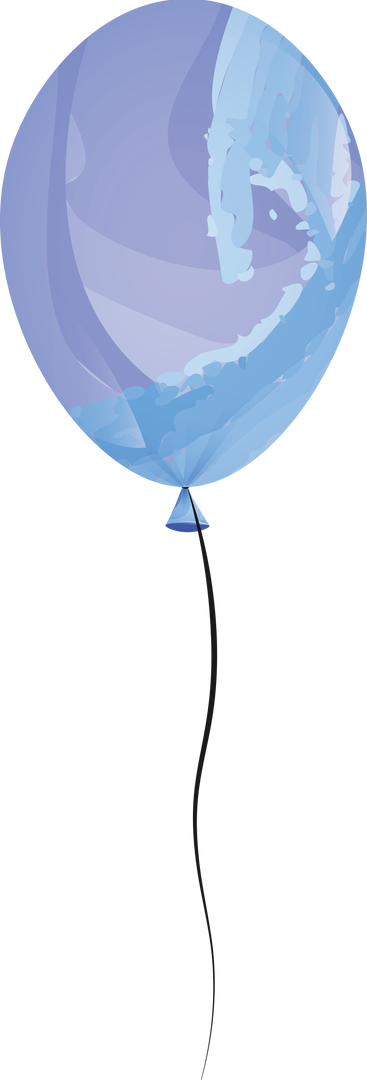 Transparent Blue Balloon Illustration with Sea Waves for Celebration - Download Free Stock Images Pikwizard.com