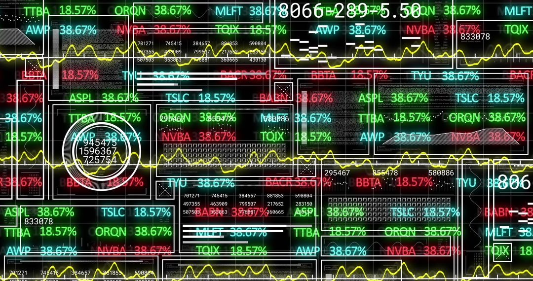 Dynamic Financial Trading Dashboard with Stock Tickers and Analytics