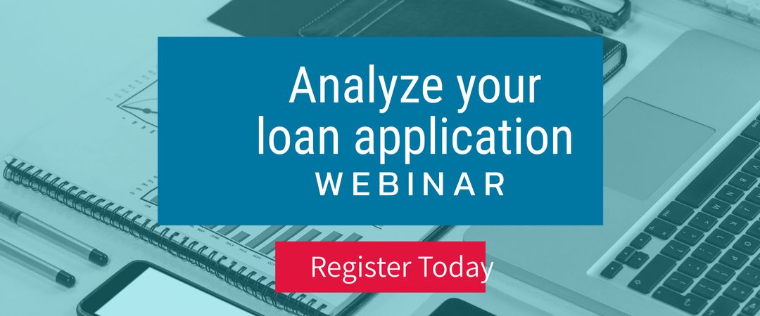 Webinar Promotion Banner for Loan Application Analysis
