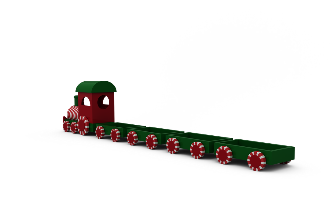 Colorful Digital Locomotive Illustration for Children on Transparent Background - Download Free Stock Images Pikwizard.com