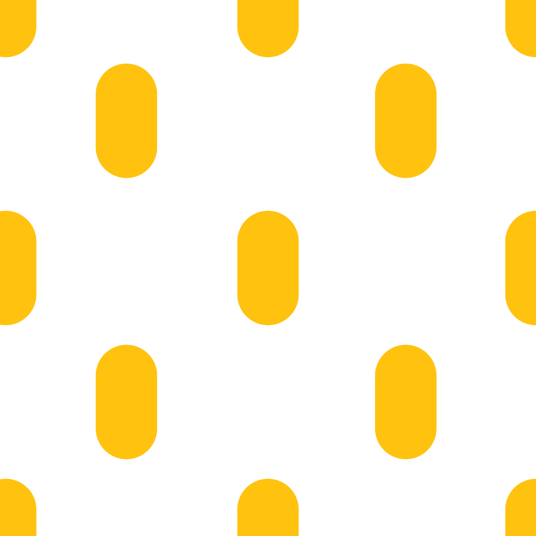 Stylish Yellow Pattern Elements on Transparent Background