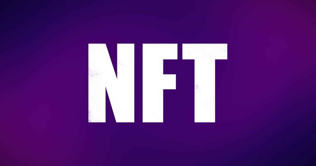 NFT on Bold Purple Background Highlighting Digital Assets