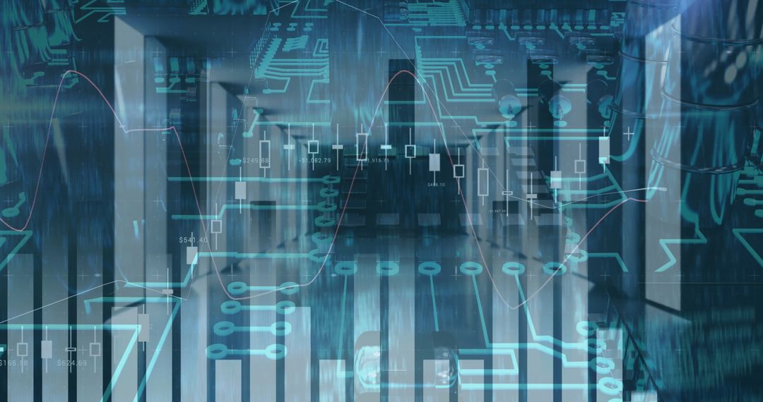 Futuristic Digitized Banking Analytics in Server Room