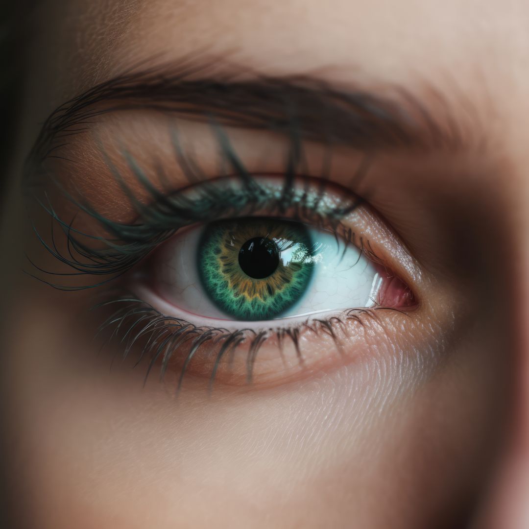 Close up of woman's green eye, created using generative ai technology - Free Images, Stock Photos and Pictures on Pikwizard.com