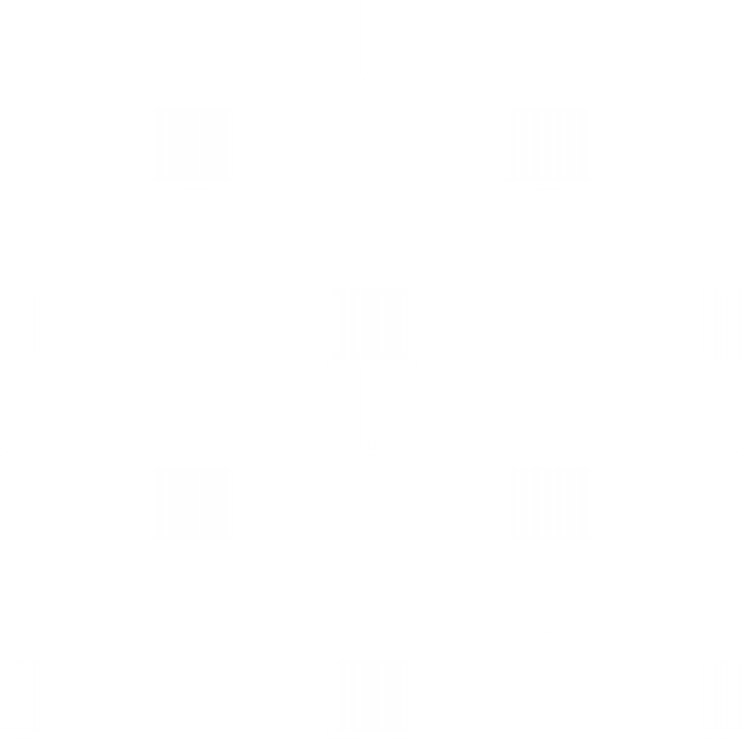 White Pattern of Brushes on Transparent Background