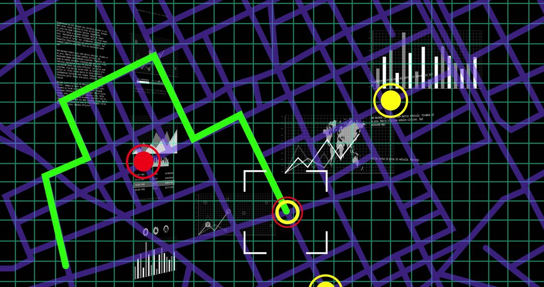 Abstract Financial Data Visualization with Interactive Display
