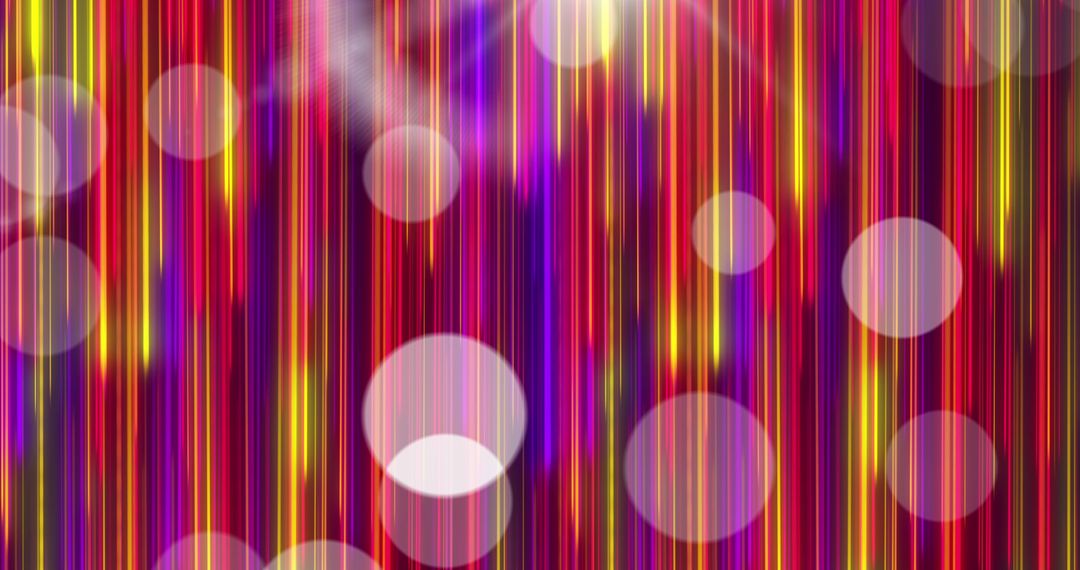 Vibrant Bokeh with Energetic Moving Lines Background