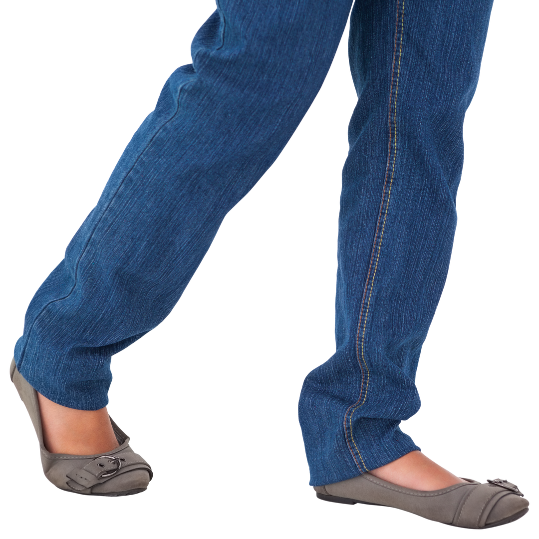 Female Jeans Legs in Grey Ballet Slippers on Transparent Background - Download Free Stock Images Pikwizard.com