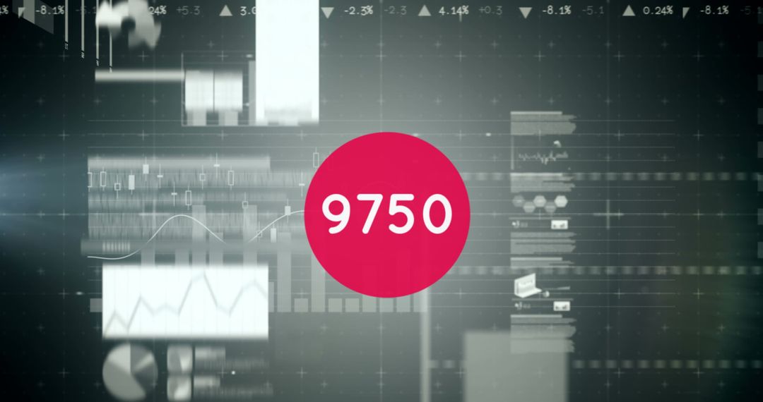 Digital Interface with Real-Time Statistics and Data Visualization Concepts