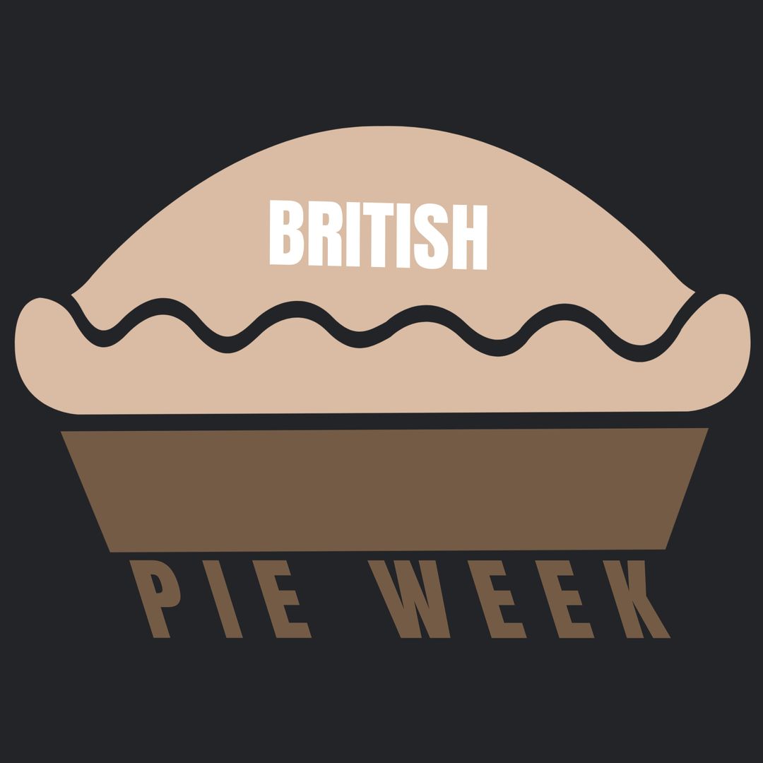 Stylized Graphic Celebrating British Pie Week