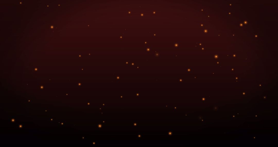 Glowing Particles Floating on Dark Background