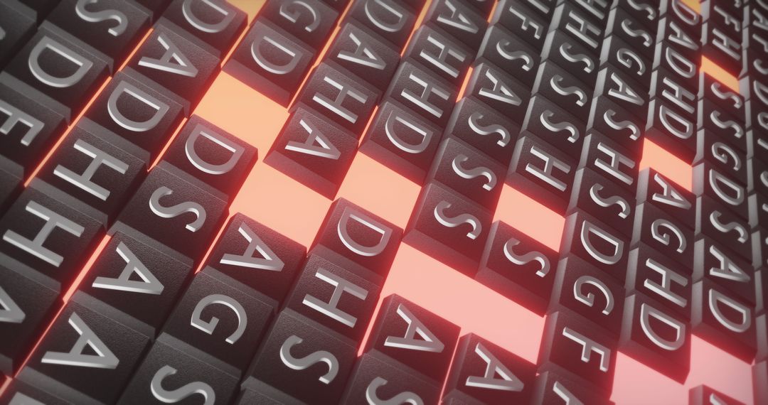 Dynamic Geometric Tile Interface with Luminous Background