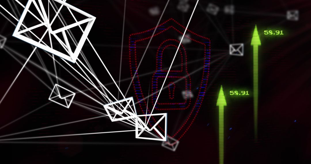 Secure Digital Transactions with Emails and Network Arrows