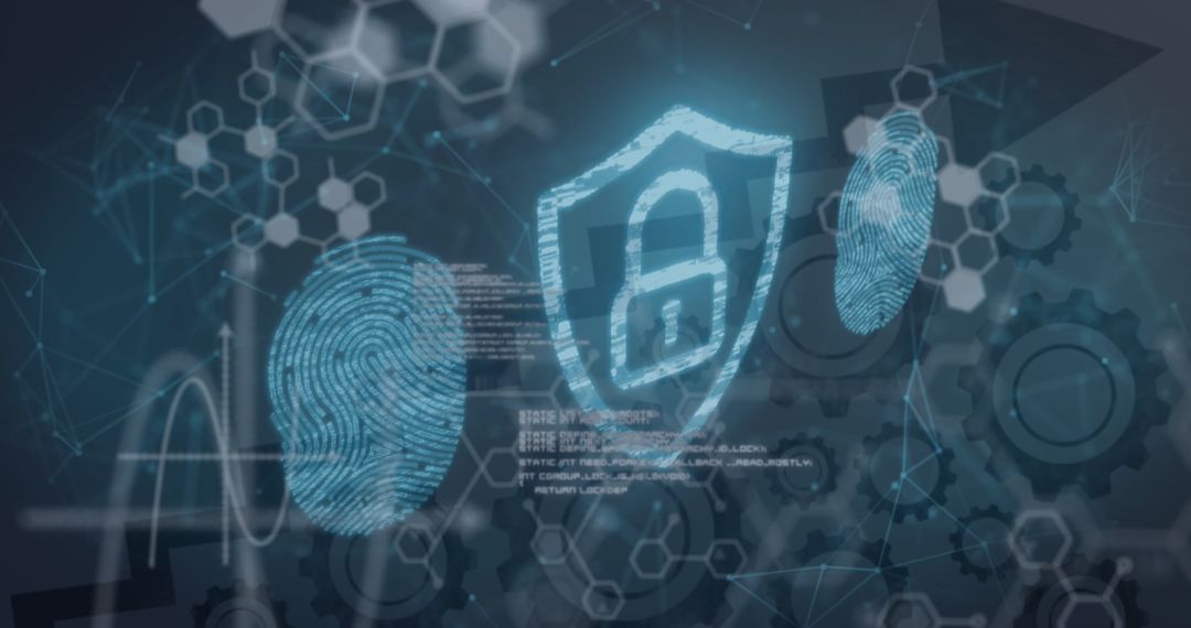 Cybersecurity and Digital Protection Concept Art