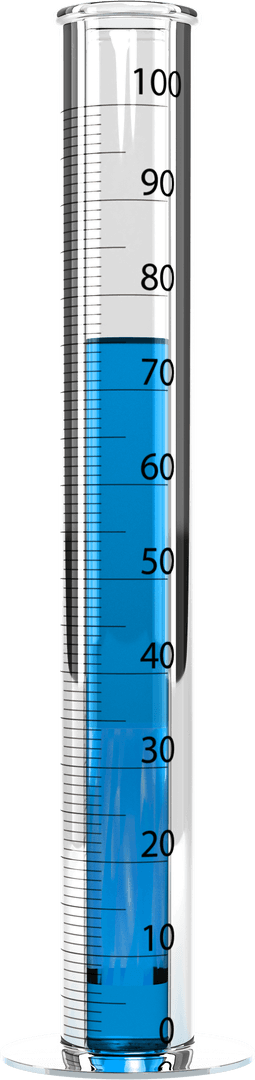 Doctors Busy Measuring Blue Liquid in Transparent Beaker