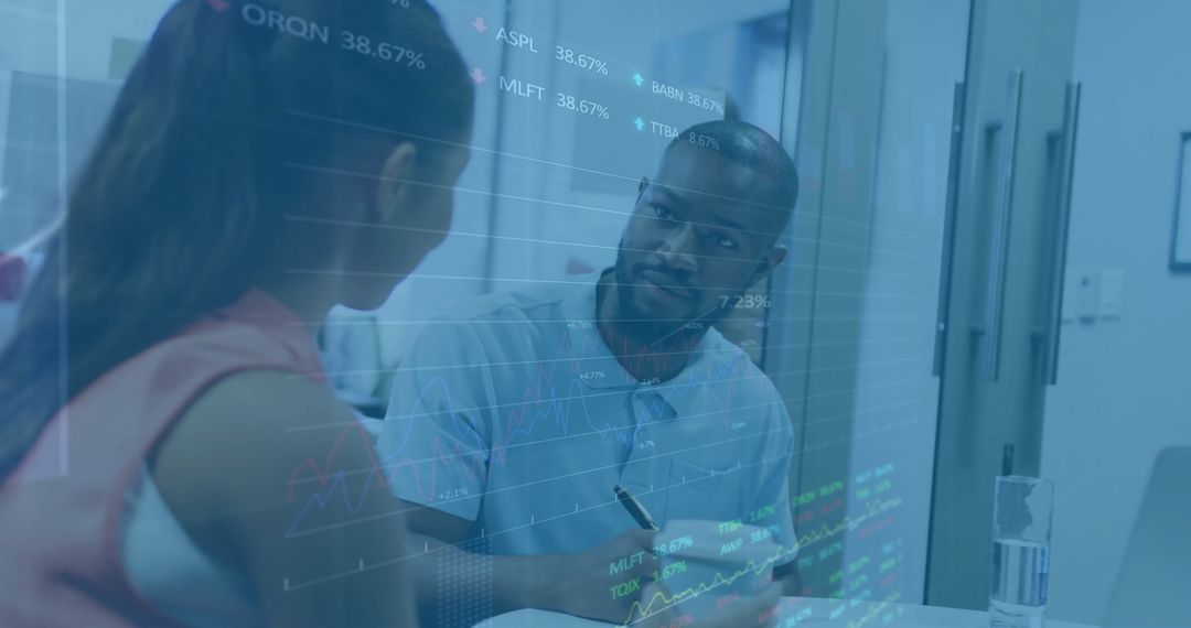 Business Professionals Analyzing Data in Office Meeting