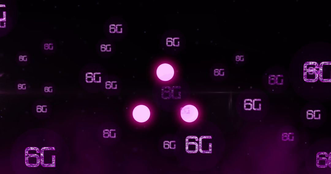 Digital 6G Technology Concept Foreshadows Future Connectivity